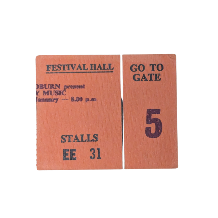 Roxy Music - Flesh & Blood Tour 1981 Original Vintage Concert Ticket