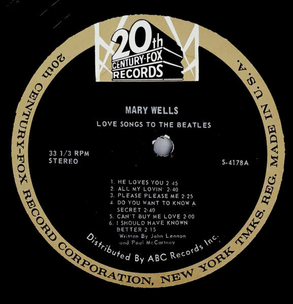 Mary Wells - Love Songs To The Beatles Vinyl LP (Used)