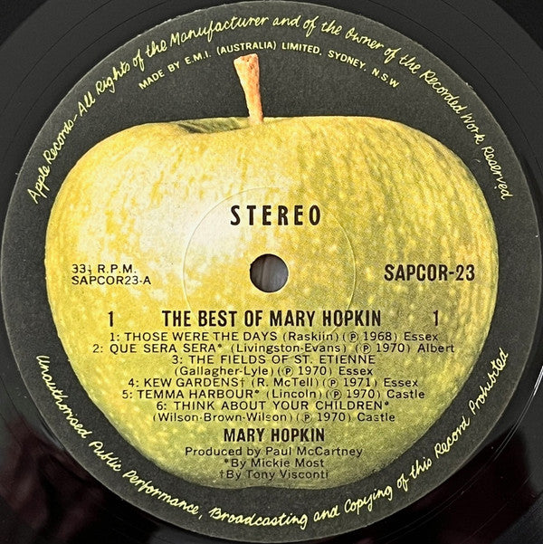 Mary Hopkin - The Best Of Mary Hopkin Vinyl LP (Used)