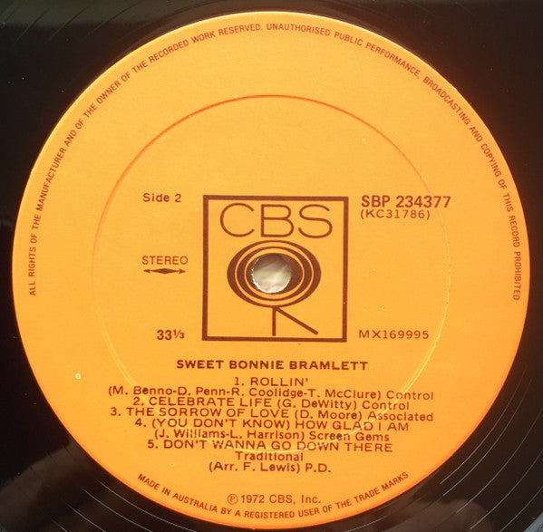 Bonnie Bramlett - Sweet Bonnie Bramlett Vinyl LP (Used)