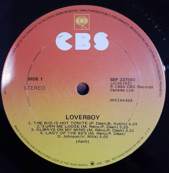 Loverboy - Loverboy Vinyl LP (Used)