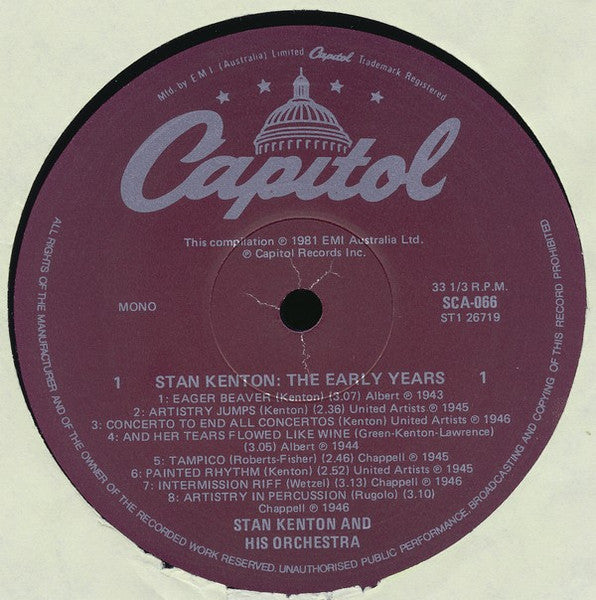 Stan Kenton - The Early Years Vinyl LP (Used)