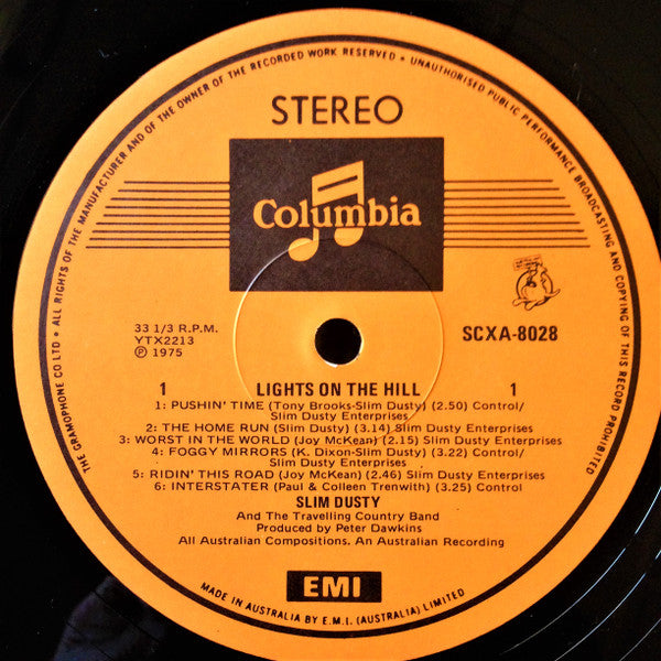 Slim Dusty - Lights On The Hill Vinyl LP (Used)