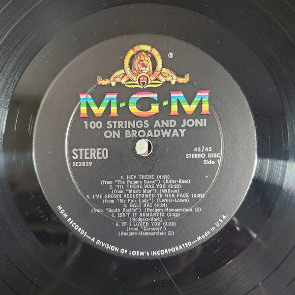 Joni James - 100 Strings & Joni On Broadway Vinyl LP (Used)