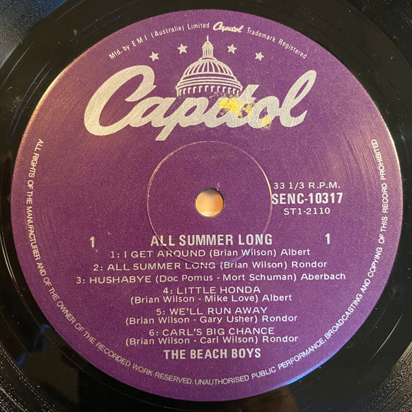 Beach Boys - All Summer Long / Surfer Girl Vinyl 2LP (Used)