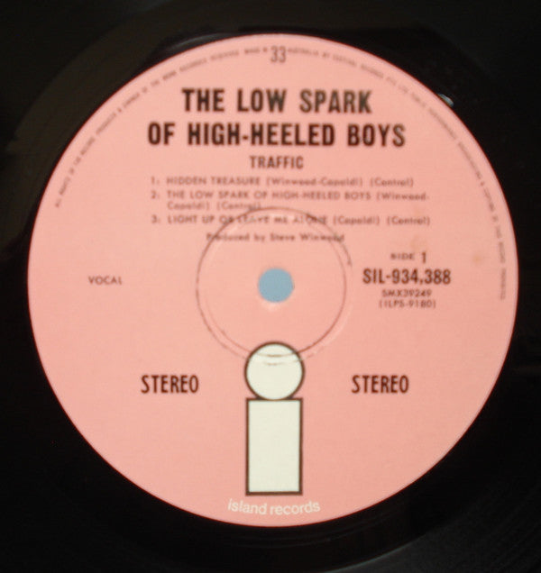 Traffic - The Low Spark Of High Heeled Boys Vinyl LP (Used)