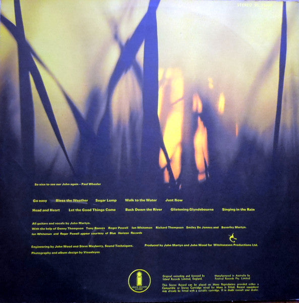 John Martyn - Bless The Weather Vinyl LP (Used)