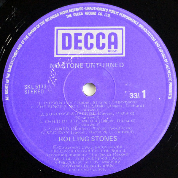 Rolling Stones - No Stone Unturned Vinyl LP (Used)