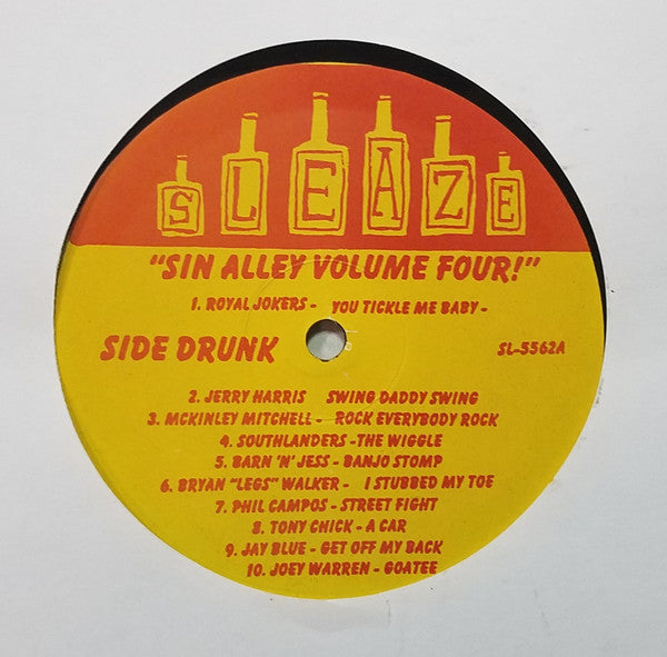 Various Artists - Sin Alley! Volume Four - Filthy Sleazey 50s Trash! Repress Vinyl LP (Used)