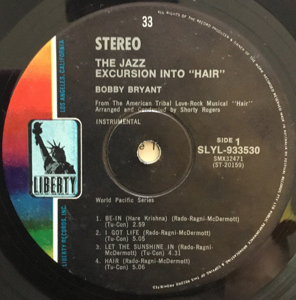 Bobby Bryant - The Jazz Excursion Into Hair Vinyl LP (Used)
