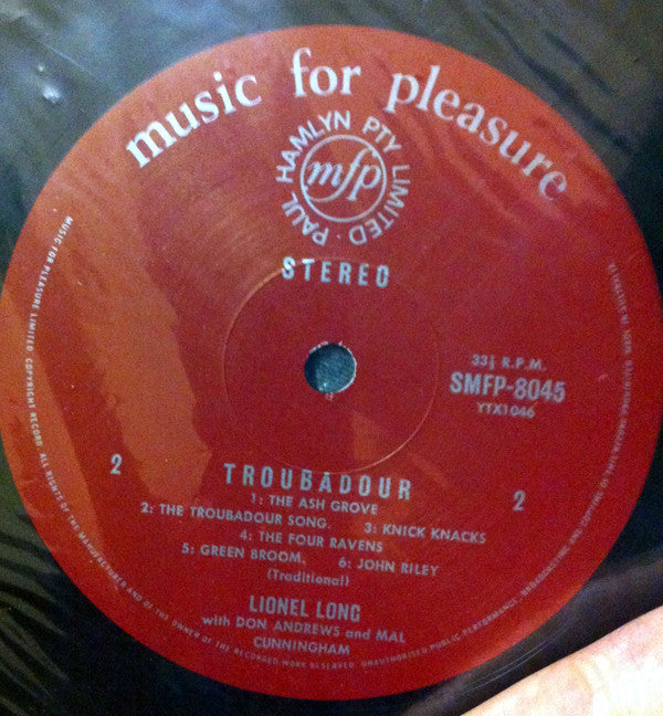 Lionel Long - Troubadour Vinyl LP (Used)
