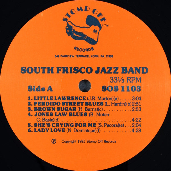 South Frisco Jazz Band With Special Guest Bob Helm - Jones Law Blues Vinyl LP (Used)