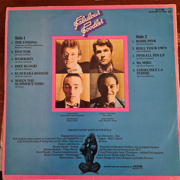 Fabulous Poodles - Fabulous Poodles Vinyl LP (Used)