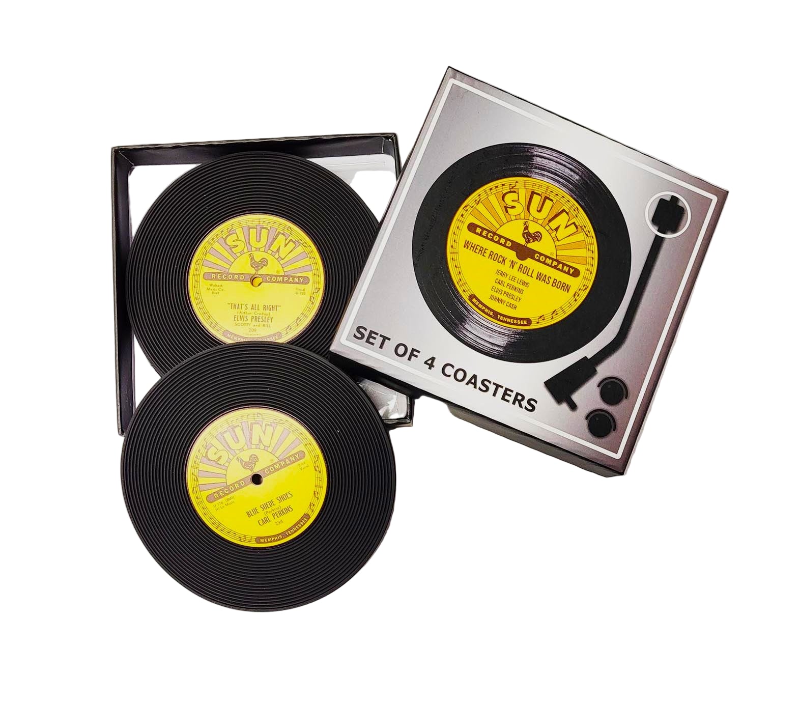 Sun Records - Where Rock 'n' Roll Was Born Coaster Set