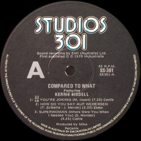Kerrie Biddell & Compared To What - Compared To What Featuring Kerrie Biddell Vinyl LP (Used)