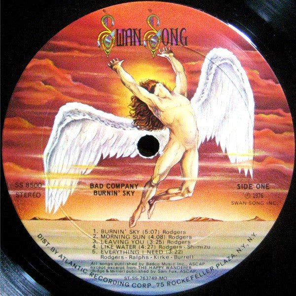 Bad Company - Burnin' Sky Vinyl LP (Used)