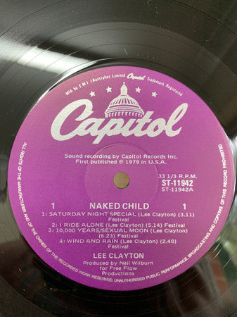 Lee Clayton - Naked Child Vinyl LP (Used)