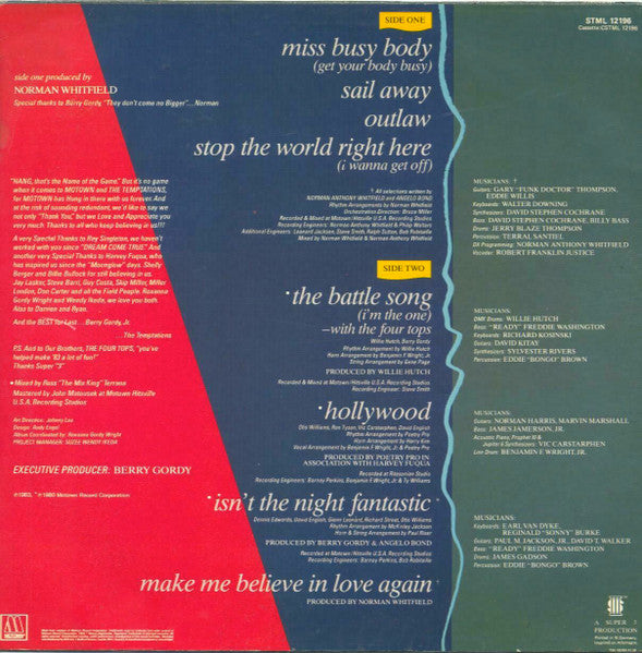 Temptations - Back To Basics Vinyl LP (Used)