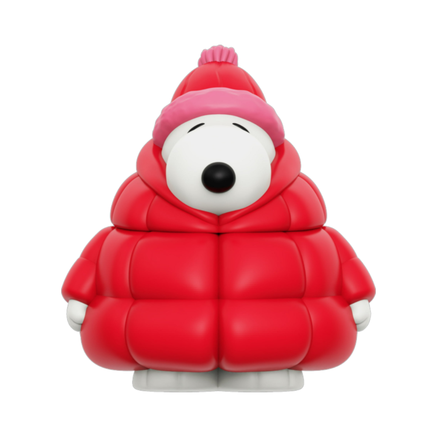 Peanuts - Snoopy in Puffy Red Coat Fun! Fun! Figure