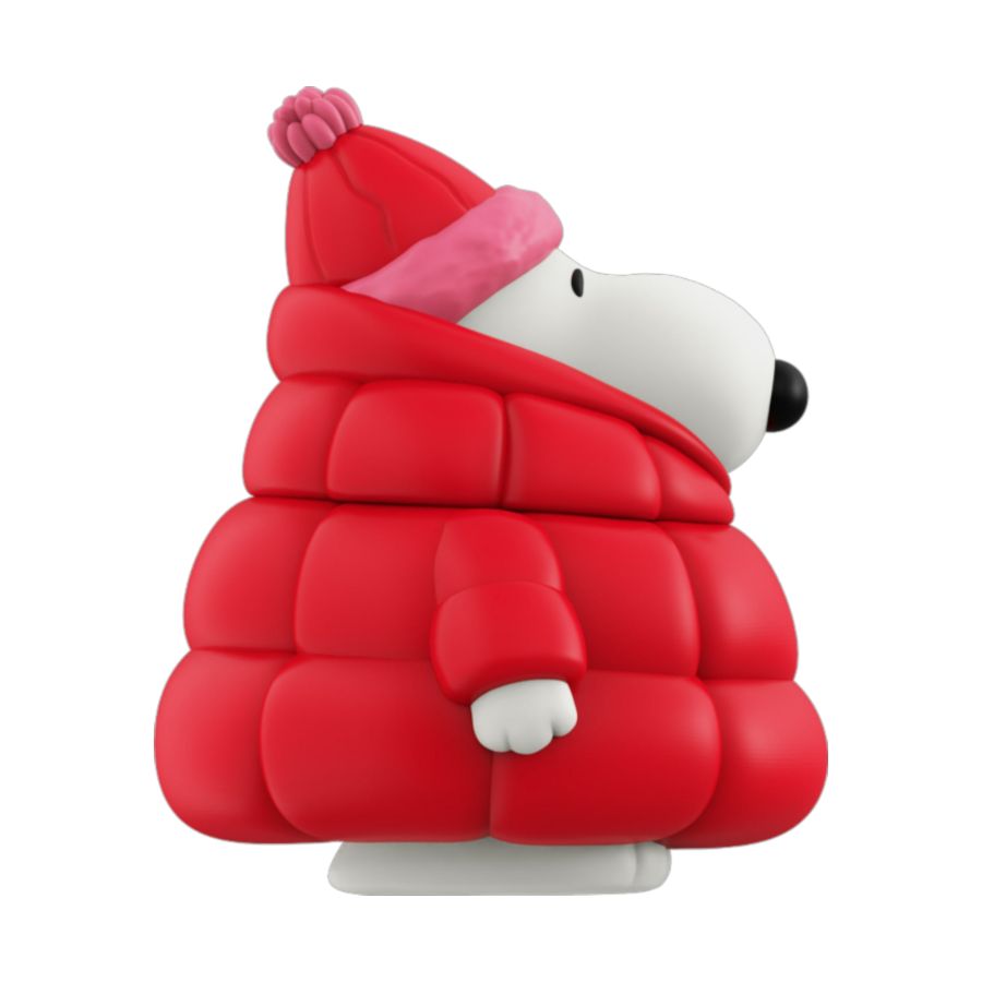 Peanuts - Snoopy in Puffy Red Coat Fun! Fun! Figure