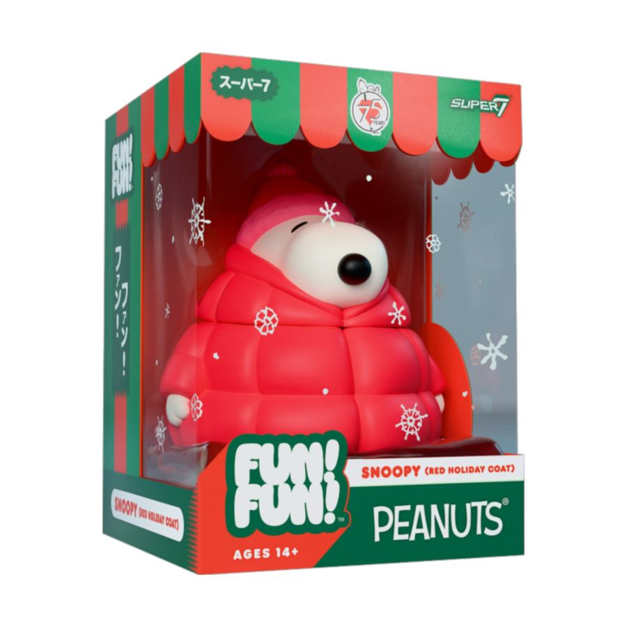 Peanuts - Snoopy in Puffy Red Coat Fun! Fun! Figure