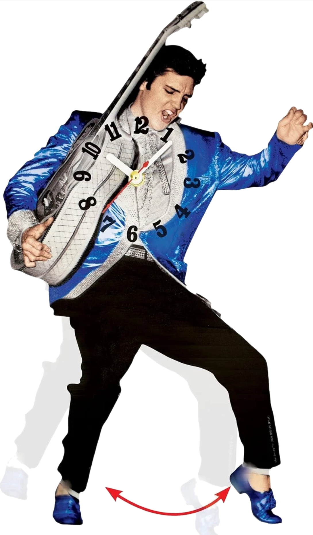 Elvis Presley - Swinging Legs Clock