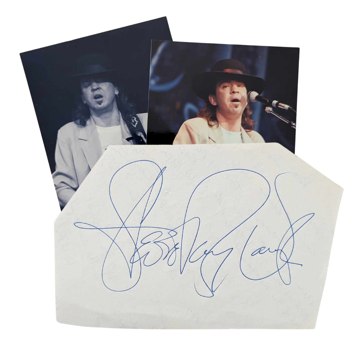 Stevie Ray Vaughan - Photos & Autographed Paper