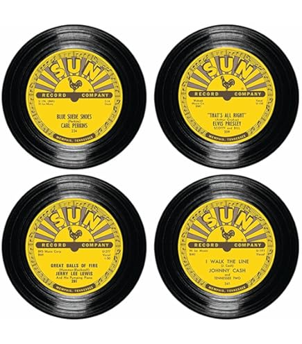 Sun Records - Where Rock 'n' Roll Was Born Coaster Set