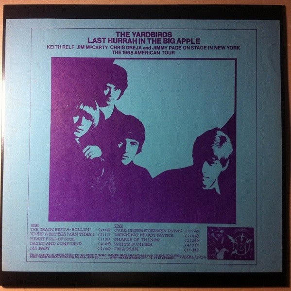 Yardbirds - Last Hurrah In The Big Apple Vinyl LP (Used)