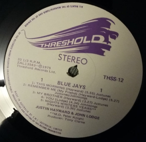 Justin Hayward & John Lodge - Blue Jays Vinyl LP (Used)