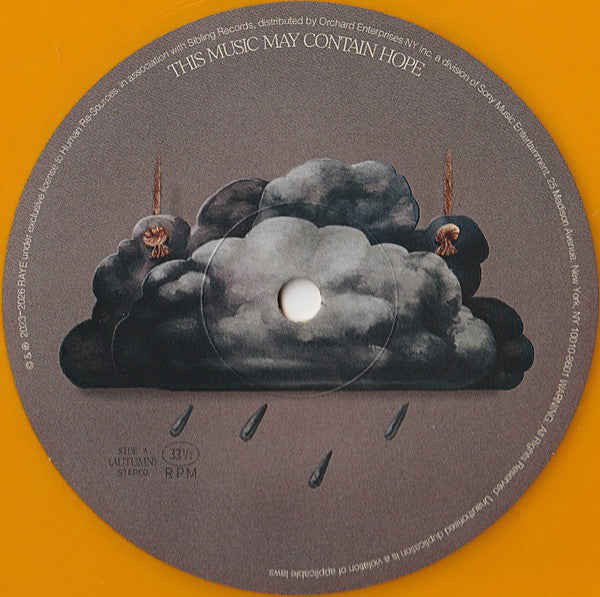 Raye - This Music May Contain Hope Marigold Yellow Coloured Vinyl 2LP (Used)