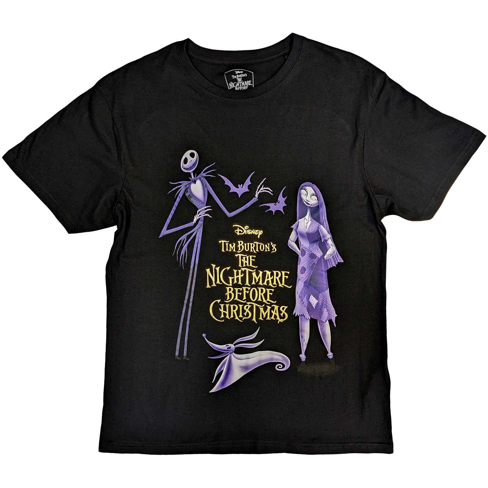 Nightmare Before Christmas - Purple Characters Embellished Unisex T-Shirt