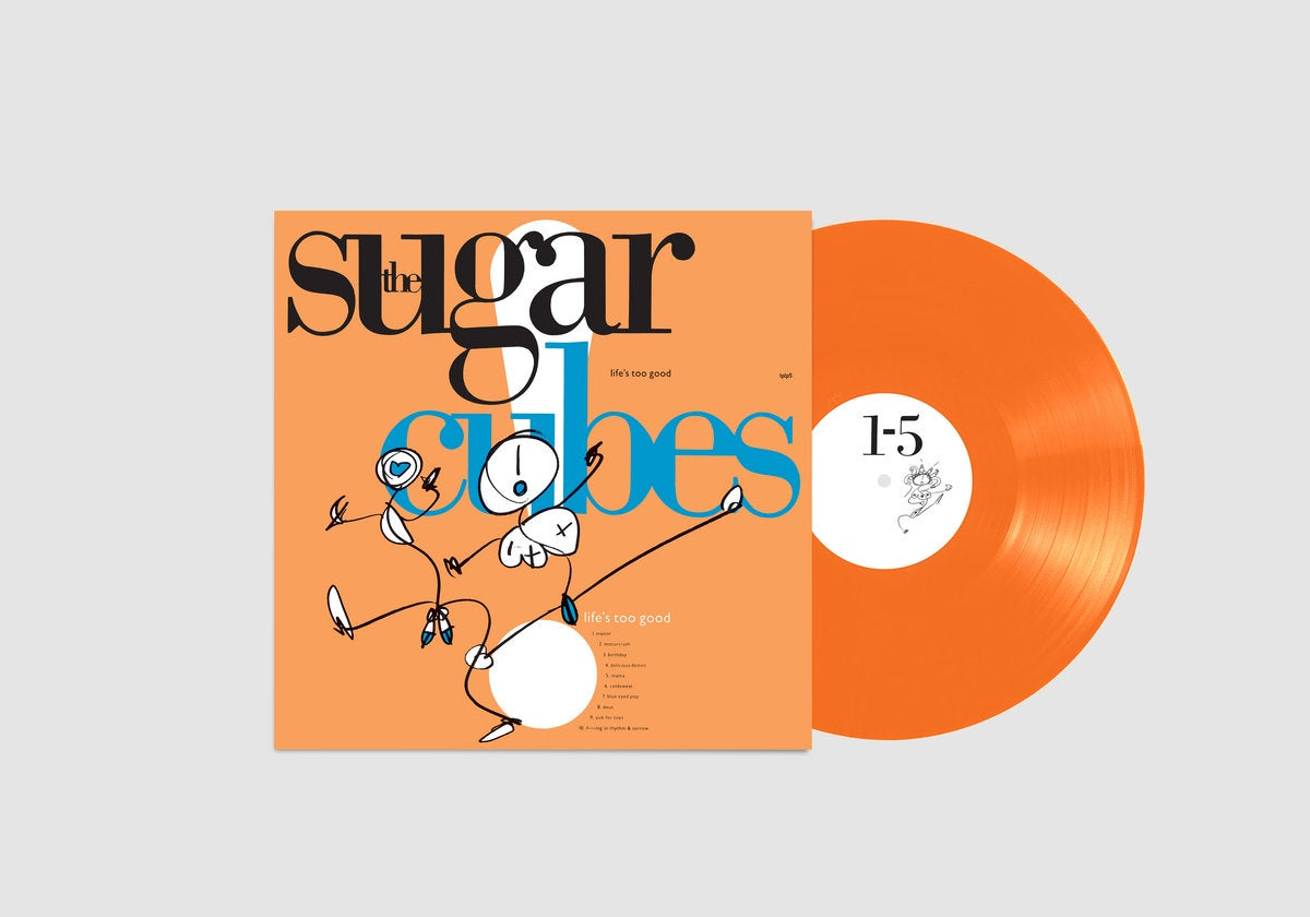 Sugarcubes - Life's Too Good Limited Edition Orange Coloured Vinyl LP