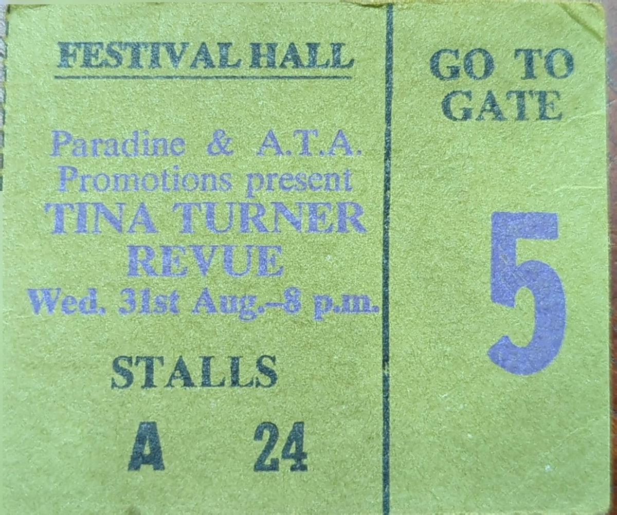 Tina Turner - 1977 Original Vintage Concert Ticket Seat #A24