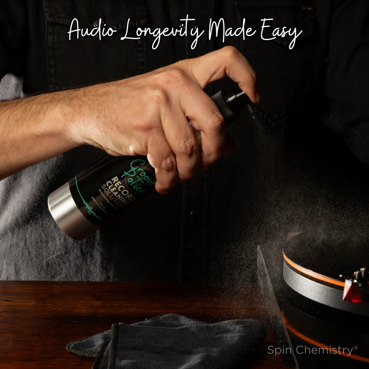 Spin Chemistry - Groove Potion 250mL Vinyl Record Cleaning Fluid + Microfiber Cloth