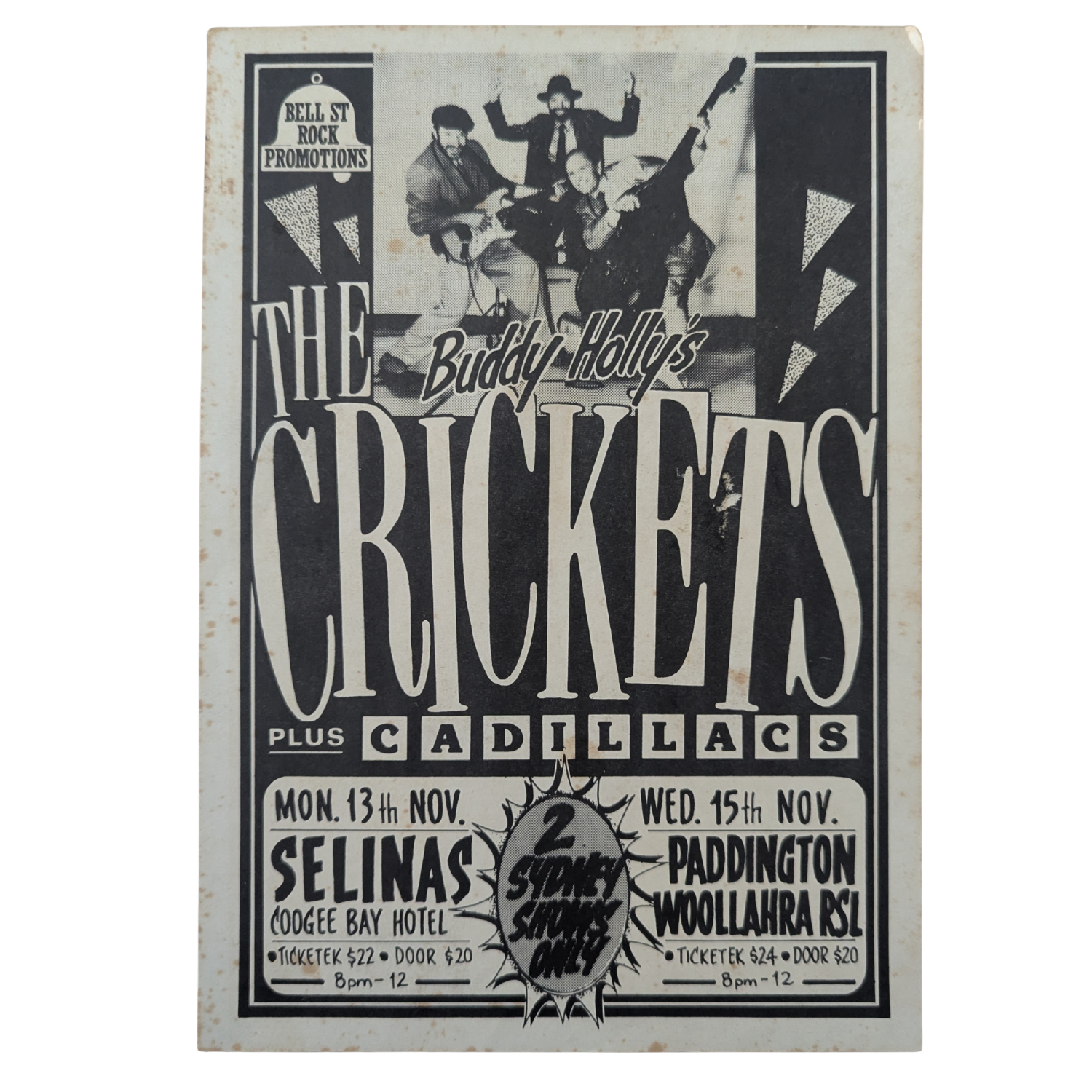 Buddy Holly's Crickets - Set Of Photos & Autographed Band Flyer