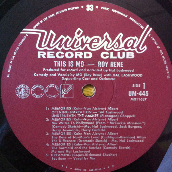 Roy Rene - This Is Mo Vinyl LP (Used)