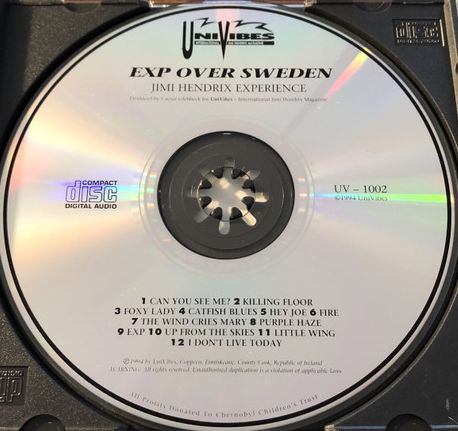 Jimi Hendrix Experience - Exp Over Sweden CD & Magazine