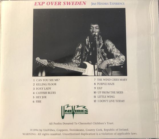 Jimi Hendrix Experience - Exp Over Sweden CD & Magazine