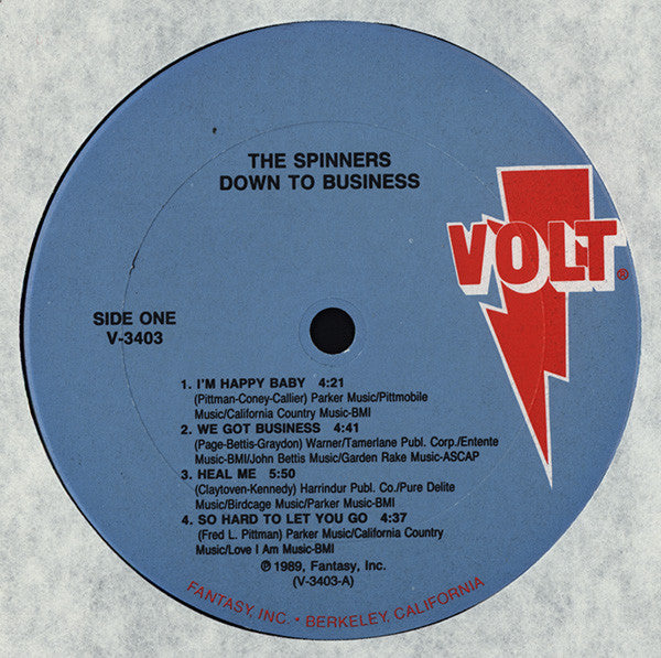 Spinners - Down To Business Vinyl LP (Used)