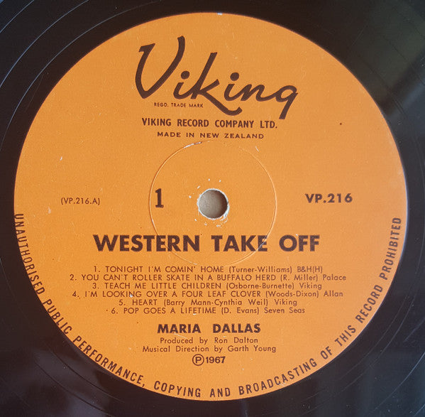 Maria Dallas - Western Take-Off Vinyl LP (Used)