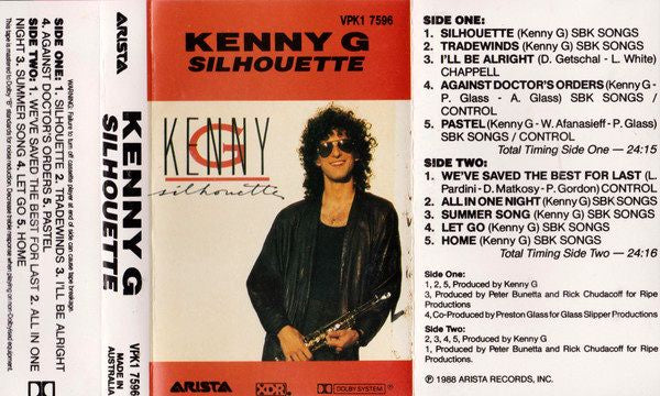 Kenny G - Silhouette Cassette