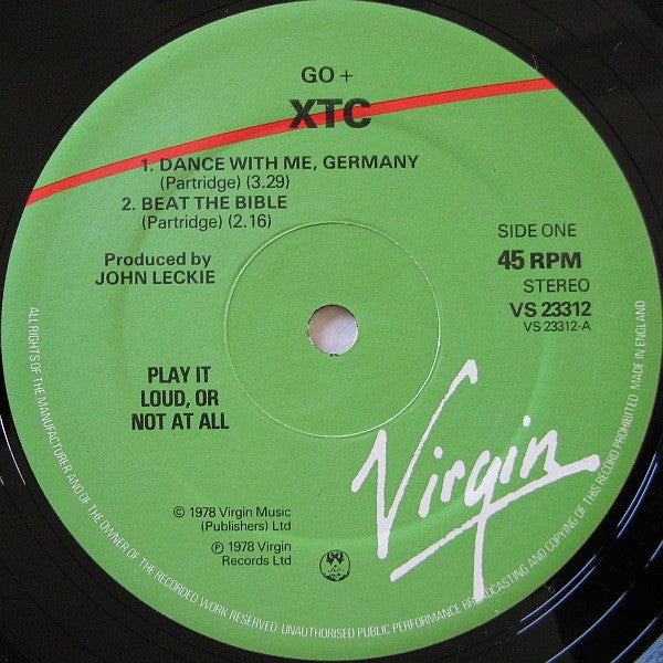 XTC - Go+ Vinyl LP (Used)