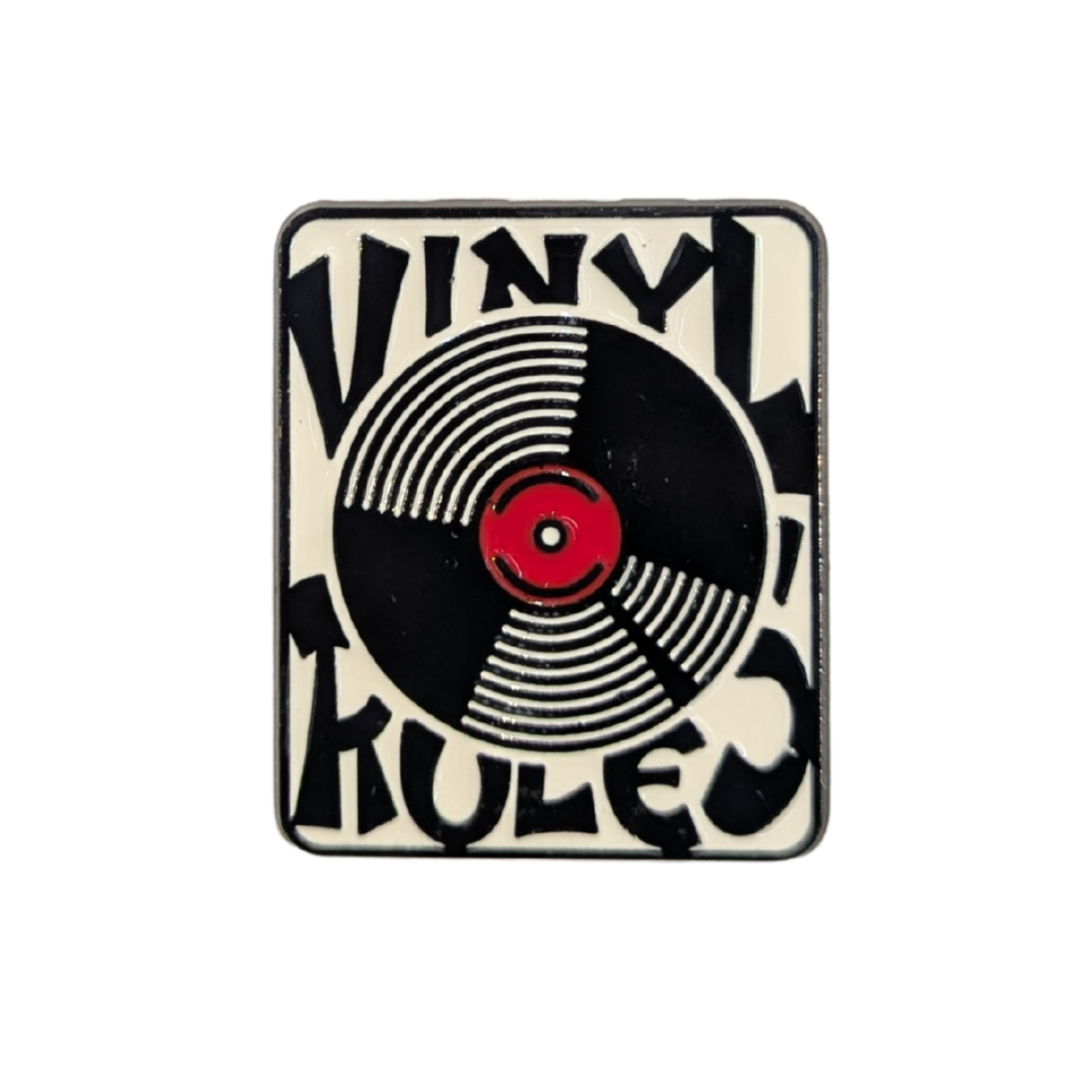 Vinyl Lovers - Vinyl Rules Pin