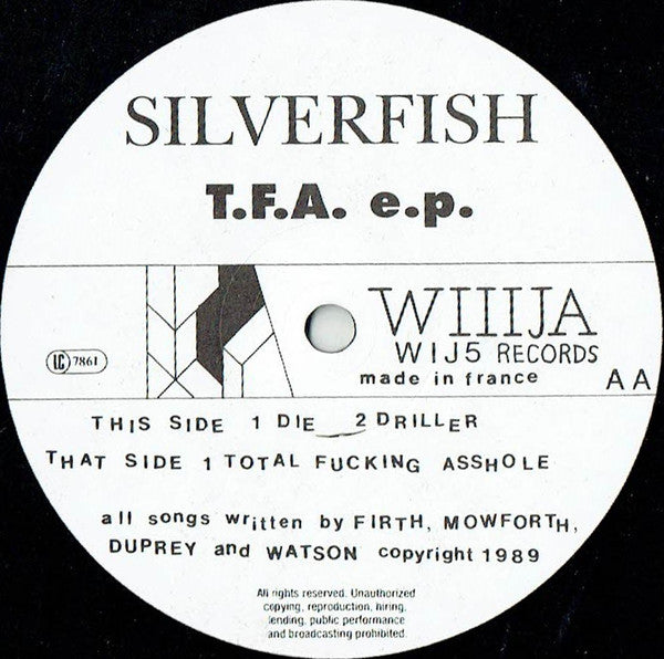 Silverfish - T.F.A. E.P. Vinyl LP (Used)