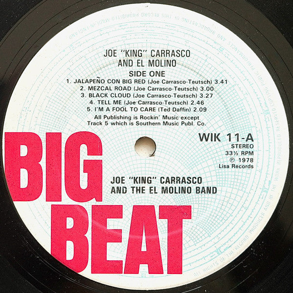 Joe King Carrasco & El Molino Band - Joe "King" Carrasco And El Molino Vinyl LP (Used)