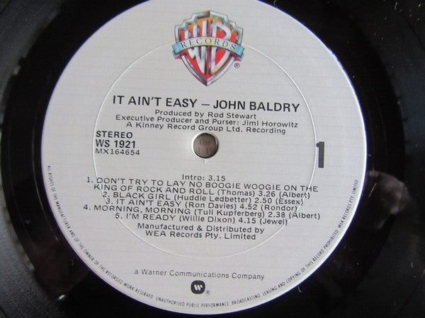 John Baldry - It Ain't Easy Vinyl LP (Used)