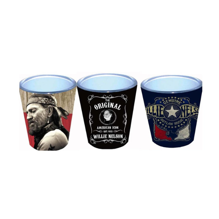 Willie Nelson - Shot Glasses Set Of Three