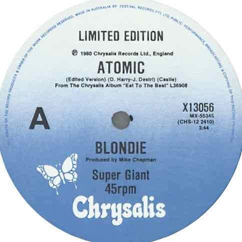 Blondie - Atomic Limited Edition Vinyl 12" Single (Used)
