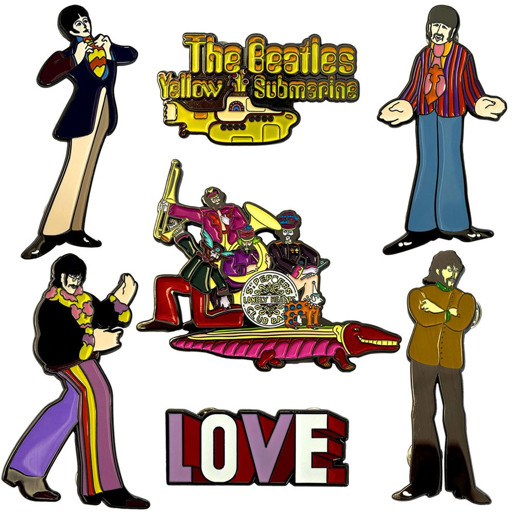 Beatles - Yellow Submarine Mini Badge Set